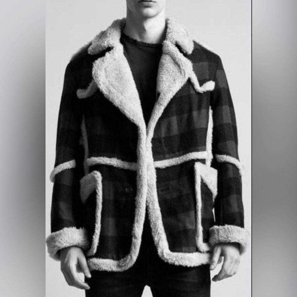 R13 imitation sheepskin coat. Size small